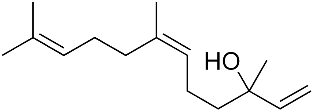 Chemical structure of Nerolidol